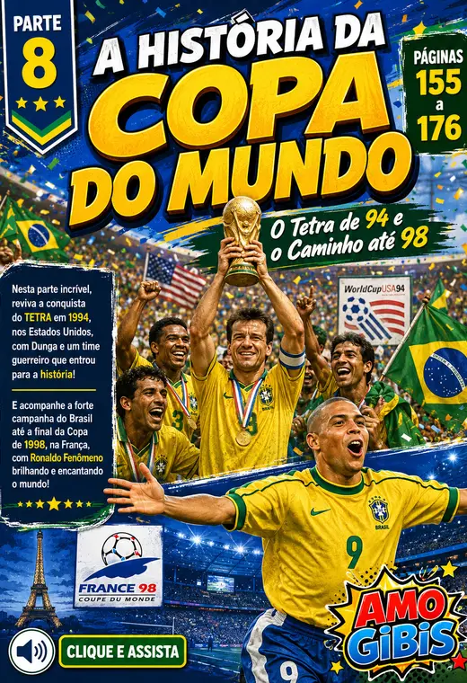 Historia da Copa do Mundo parte 8- Brasil